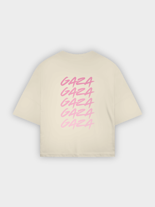 ECHOES TEE BEIGE BACKPRINT