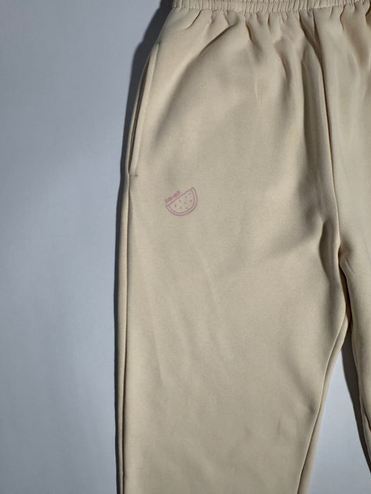 WATERMELON SWEATPANTS BEIGE